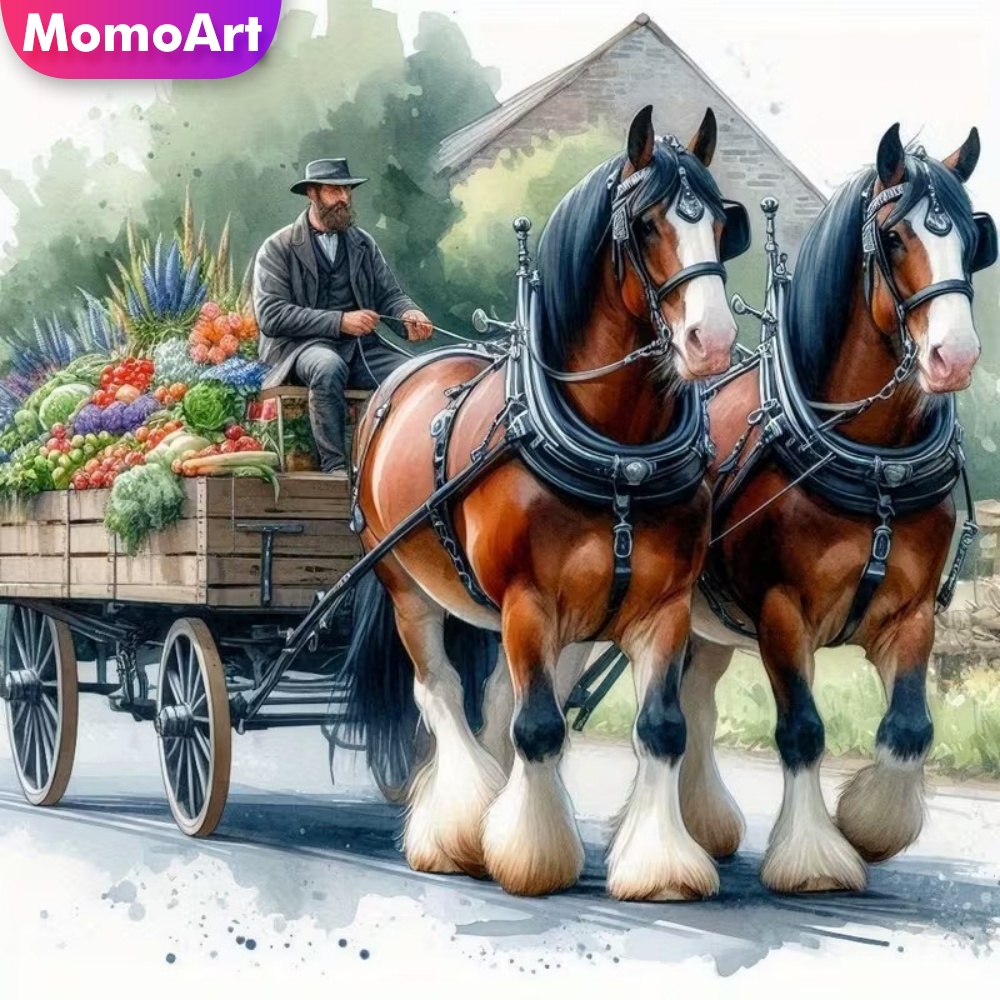 Embroidery Horse - Набор для вышивания алмазной мозаикой Momoart: