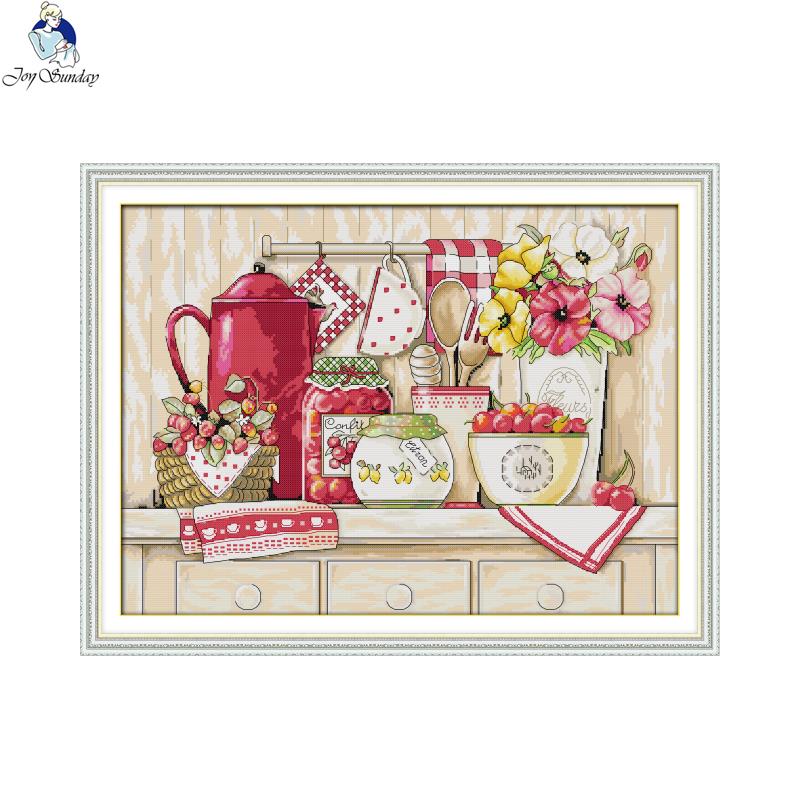 Embroidery Kitchen - Уютная кухня Счетный и штампованный крестиком