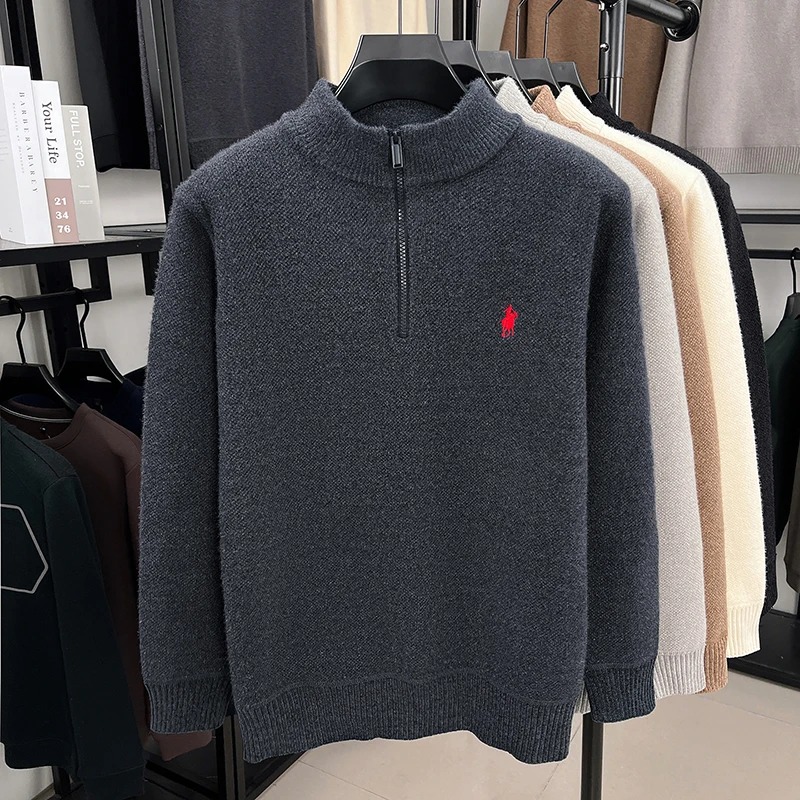 Embroidery Logo - Высококачественный свитер с застежкой на молнии