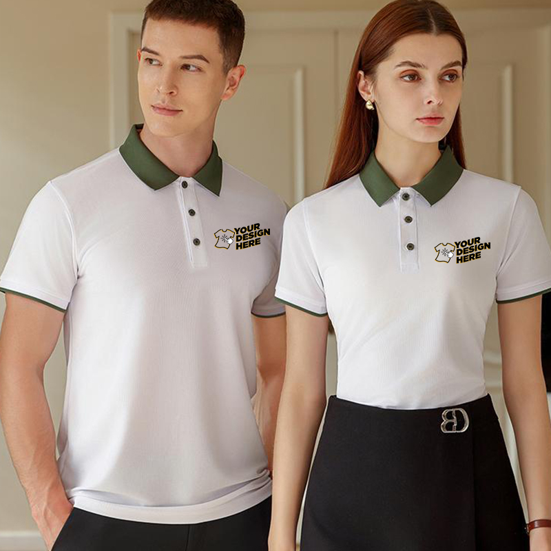 Embroidery Logo - Рубашка поло с цветными блоками —
