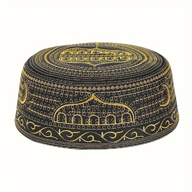 Embroidery Hijab - Хлопковая вышивка, арабская мужская мусульманская шляпа,