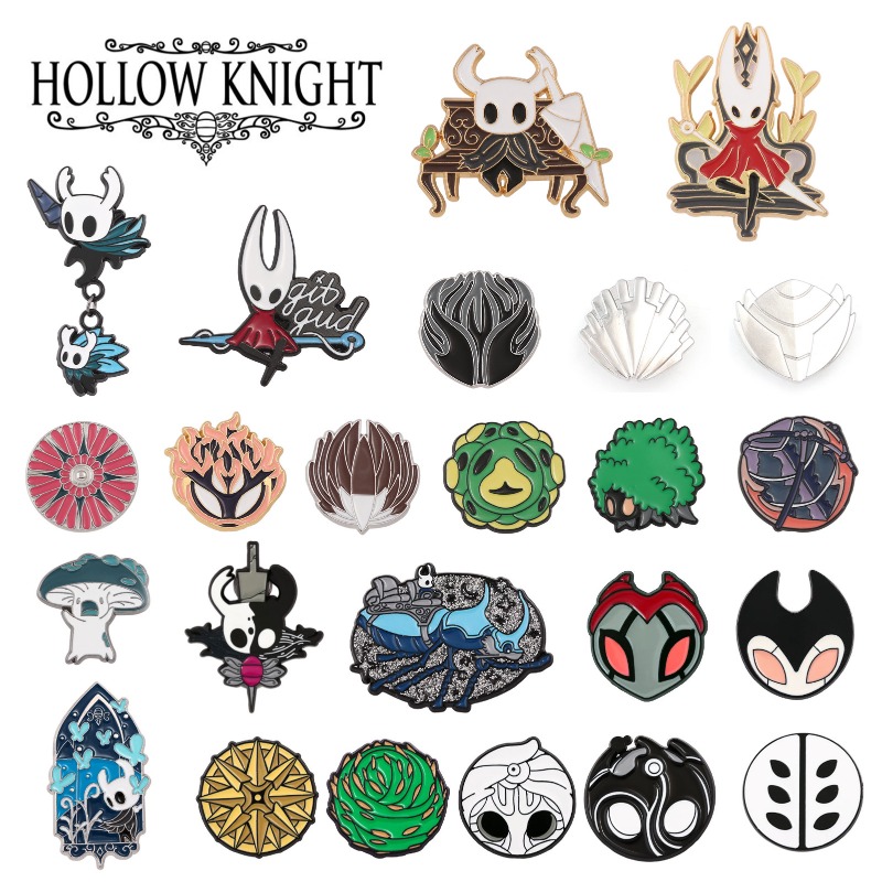 Embroidery Textile - Значки-броши Hollow Knight из сплава с