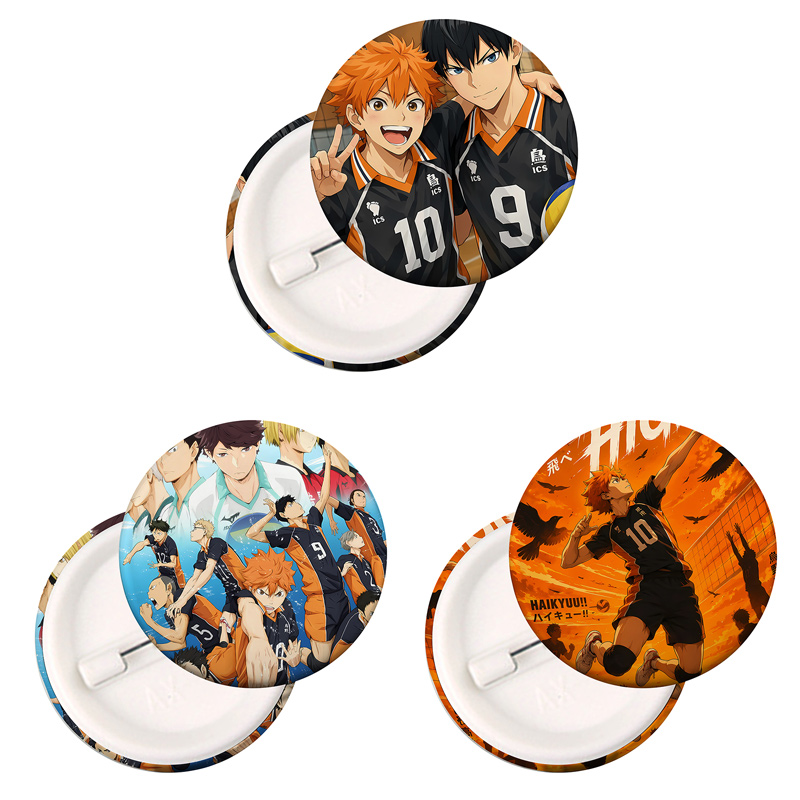 Embroidery Reddit - Значок Haikyuu: Аниме-эмблема с персонажами, пластиковые
