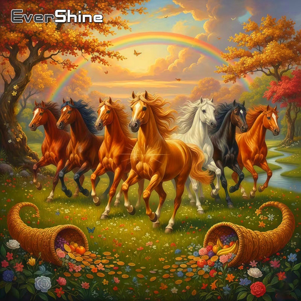 Embroidery Horse - Алмазная вышивка Evershine: Картина «Лошадь» с