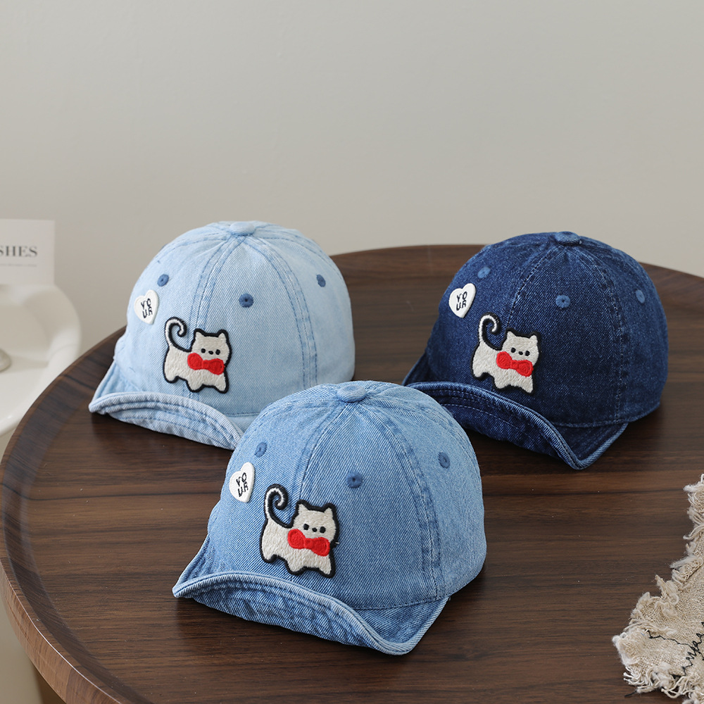 Embroidery Garments - Детская моющаяся джинсовая бейсболка с мягким