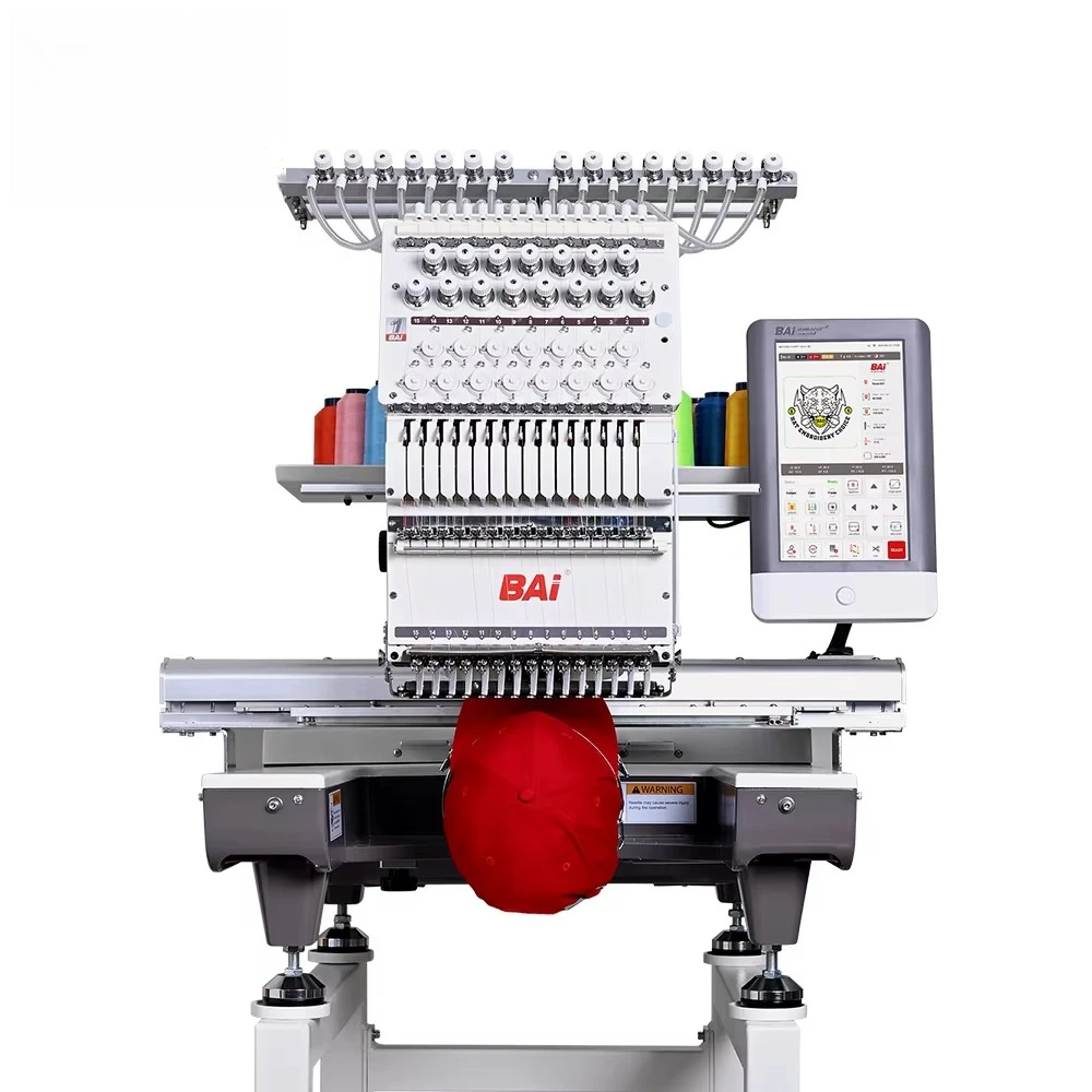 Embroidery Machines - Высокоскоростная одноголовочная 15-игольная вышивальная машина для