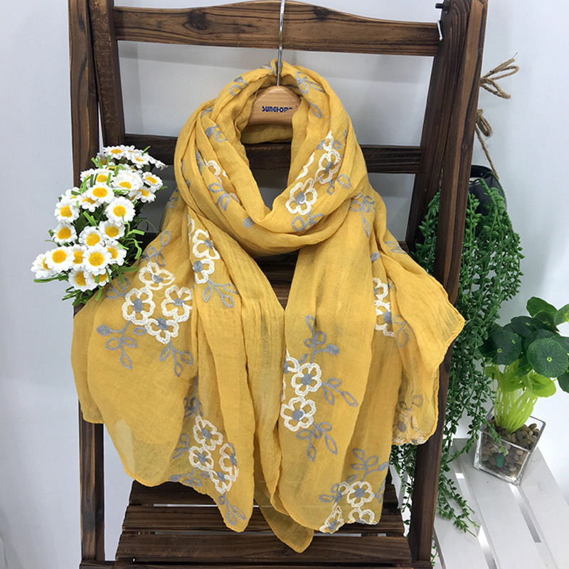 Много цветов, женский зимний п – обзор и цена Embroidery Hijab