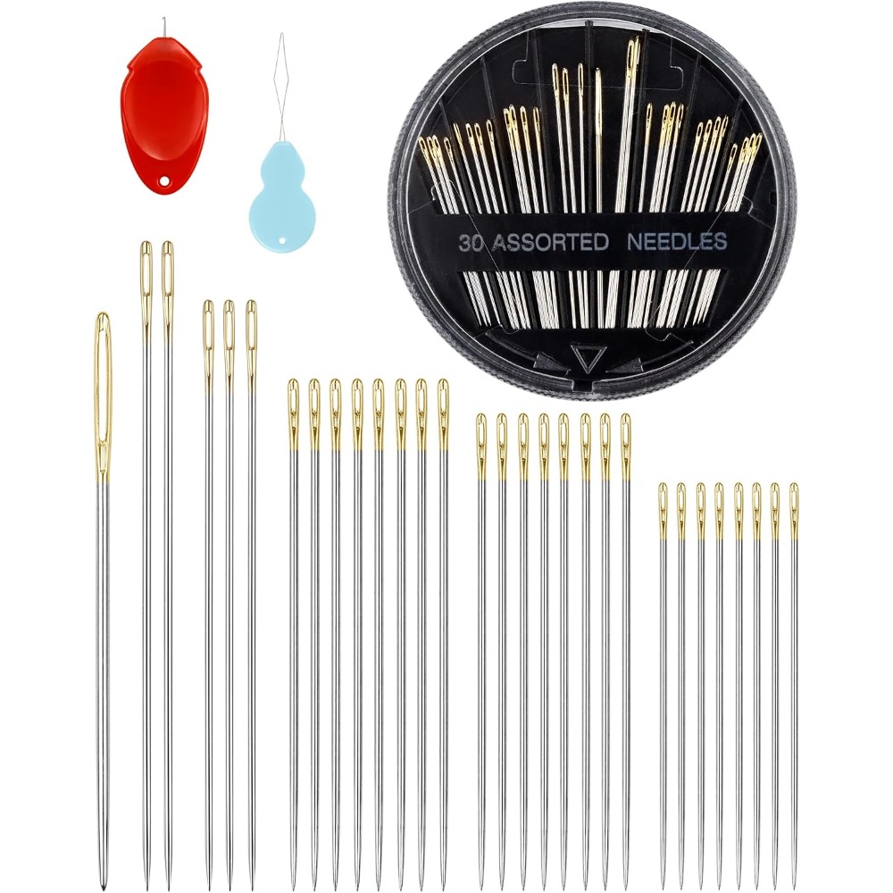 Набор из 30 стальных игл для р – обзор и цена Embroidery Kit Set