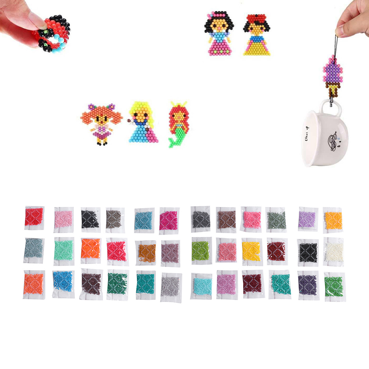 Набор из 36 круглых страз из с – обзор и цена Embroidery Kit Set